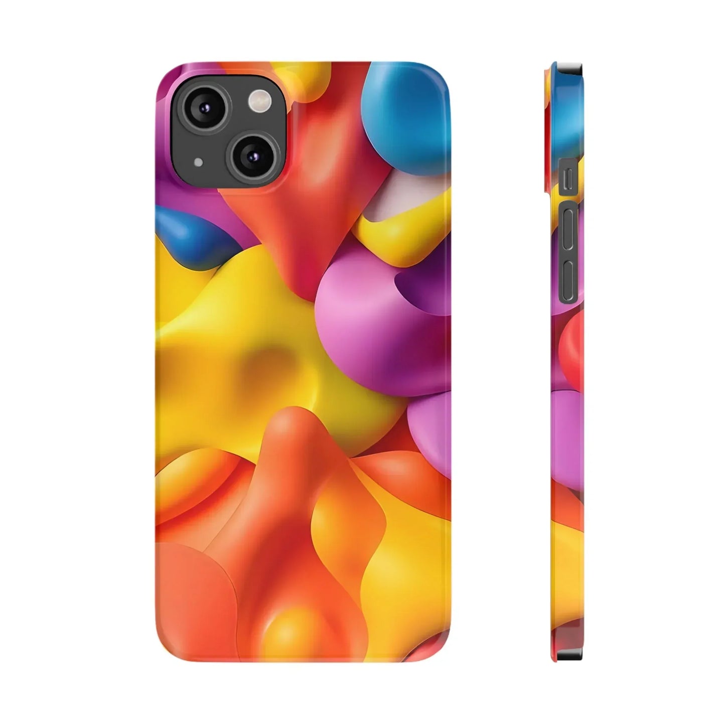Vibrant Abstract Color Phone Case for iPhone 7-16 Models - KarArmDesign