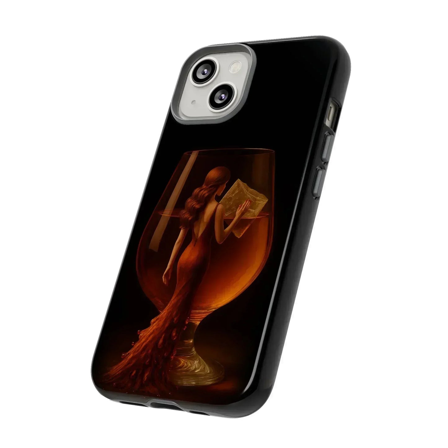 Elegant Midnight Lady Phone Case for iPhone 8-16 and Google Pixel up to 9 Models - KarArmDesign