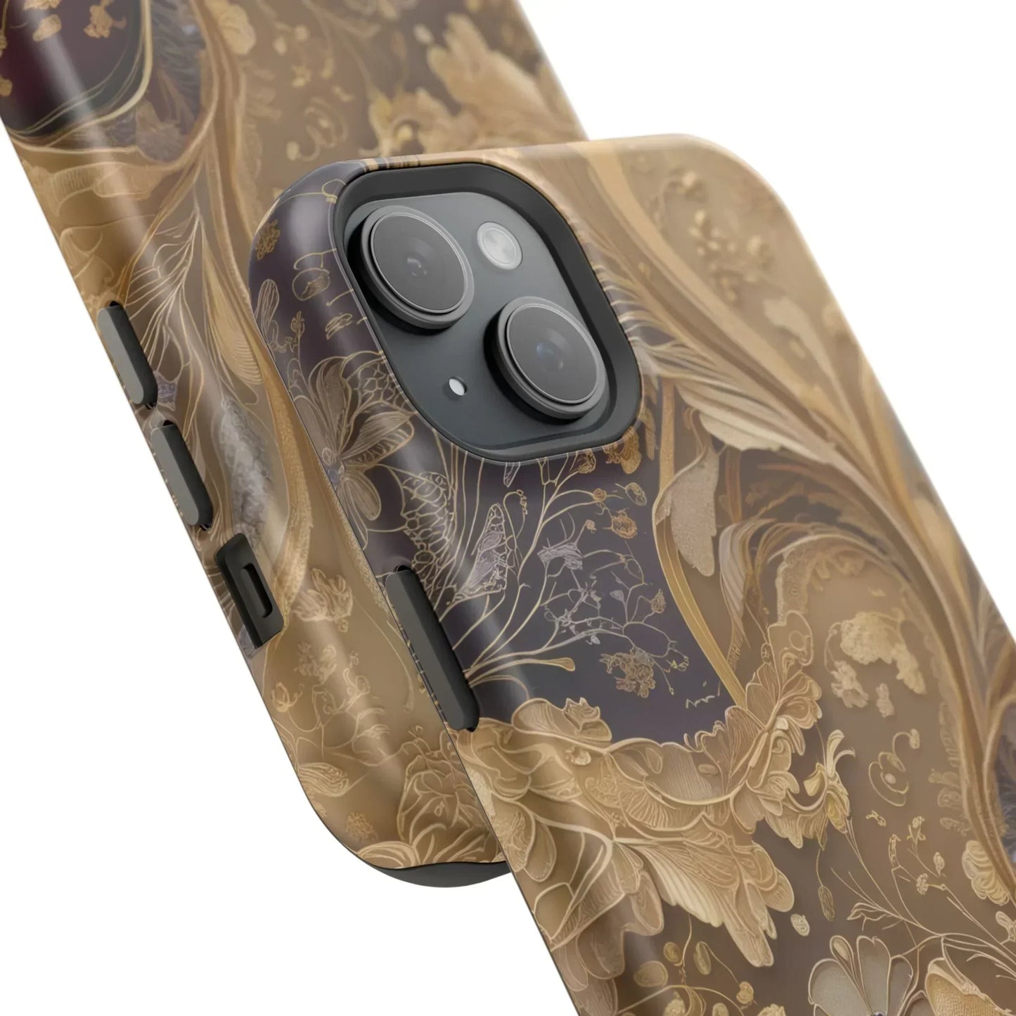 Botanical Luxury Design Impact-Resistant Phone Case for iPhone 12-16 and Galaxy S21-S22 Models - KarArmDesign