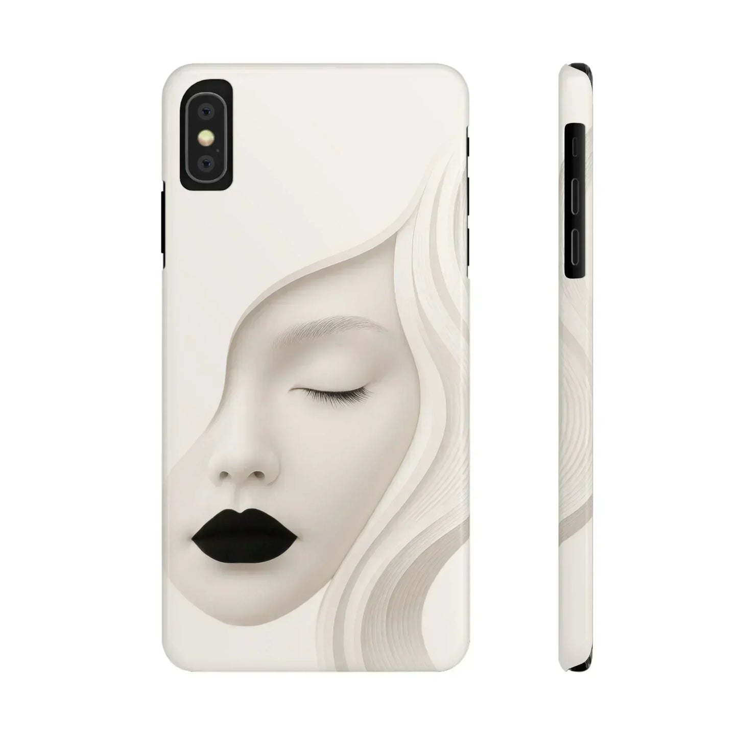 Minimalist Face Phone Case for iPhone 7-16 Models - KarArmDesign