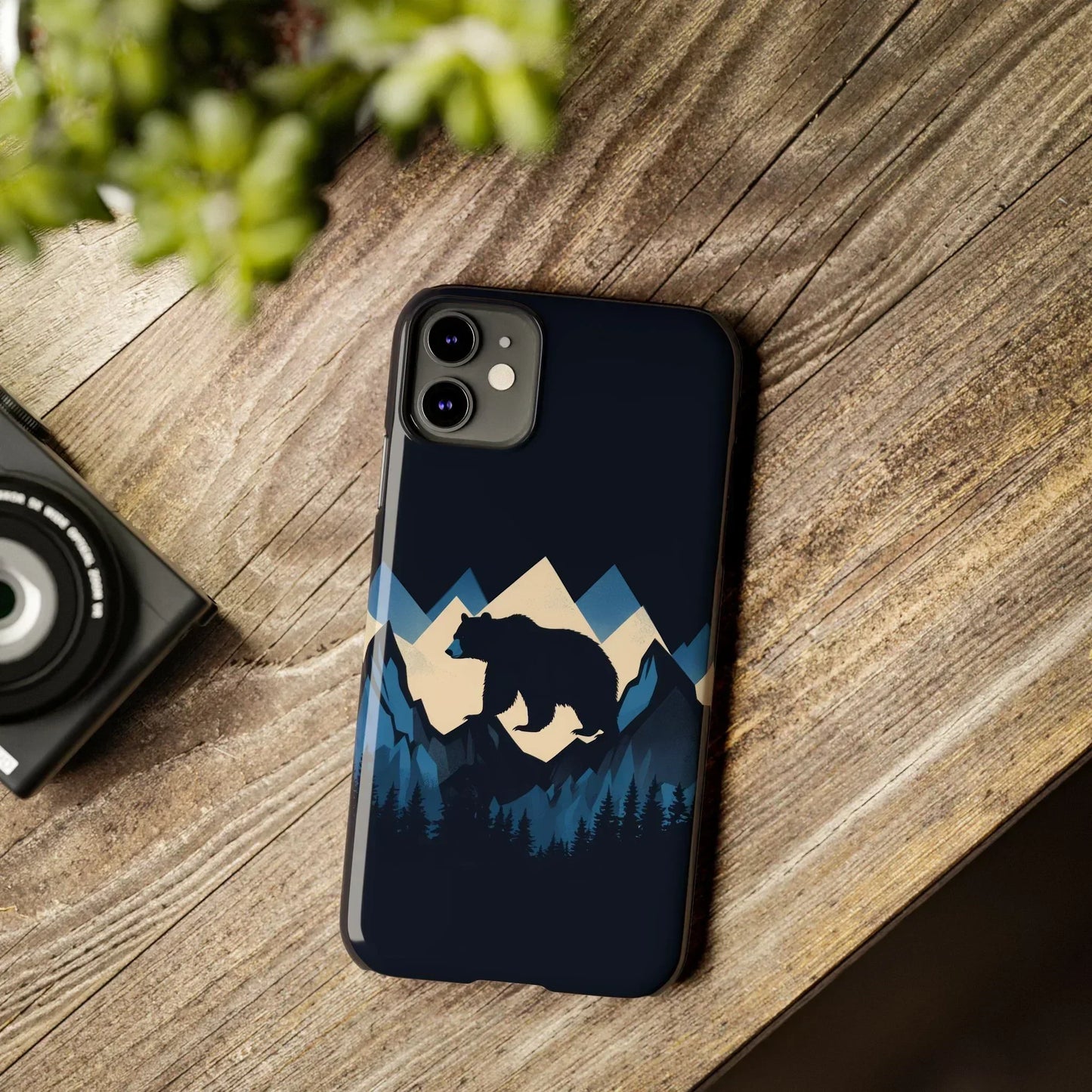Wild Bear in the Peaks – Mountain Adventure Slim Phone Case for iPhone 7-16 Models - KarArmDesign