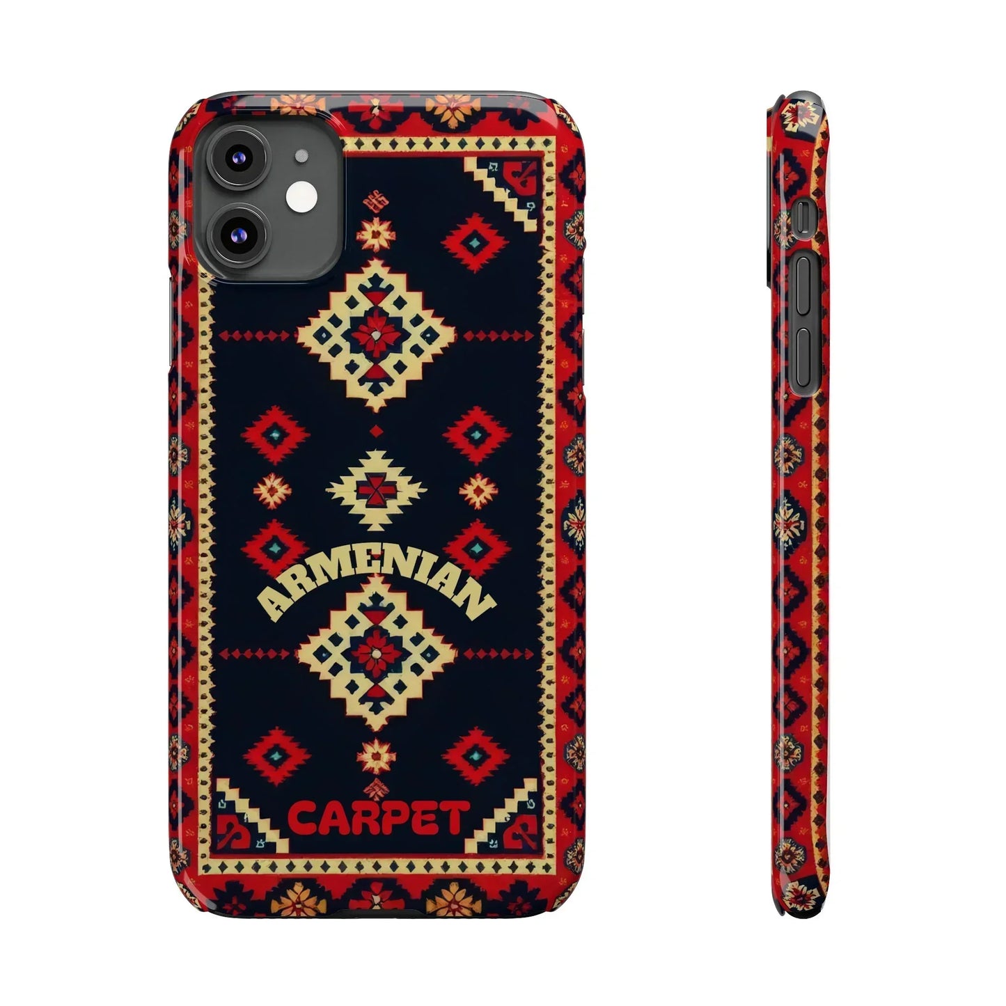 Armenian Carpet Pattern Traditional Ethnic Design Phone Case for iPhone 7-16 Models - KarArmDesign
