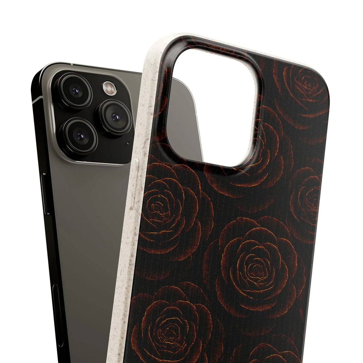 Wooden Roses Phone Case for iPhone 11-16 and Samsung Galaxy S20-S22 Models - KarArmDesign
