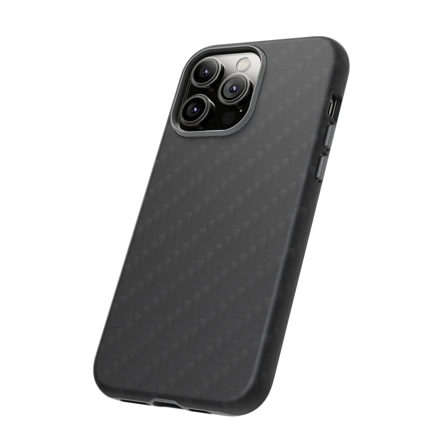 Black Carbon Phone Case Tough Case for iPhone 8-16 and Google Pixel up to 9 Models - KarArmDesign