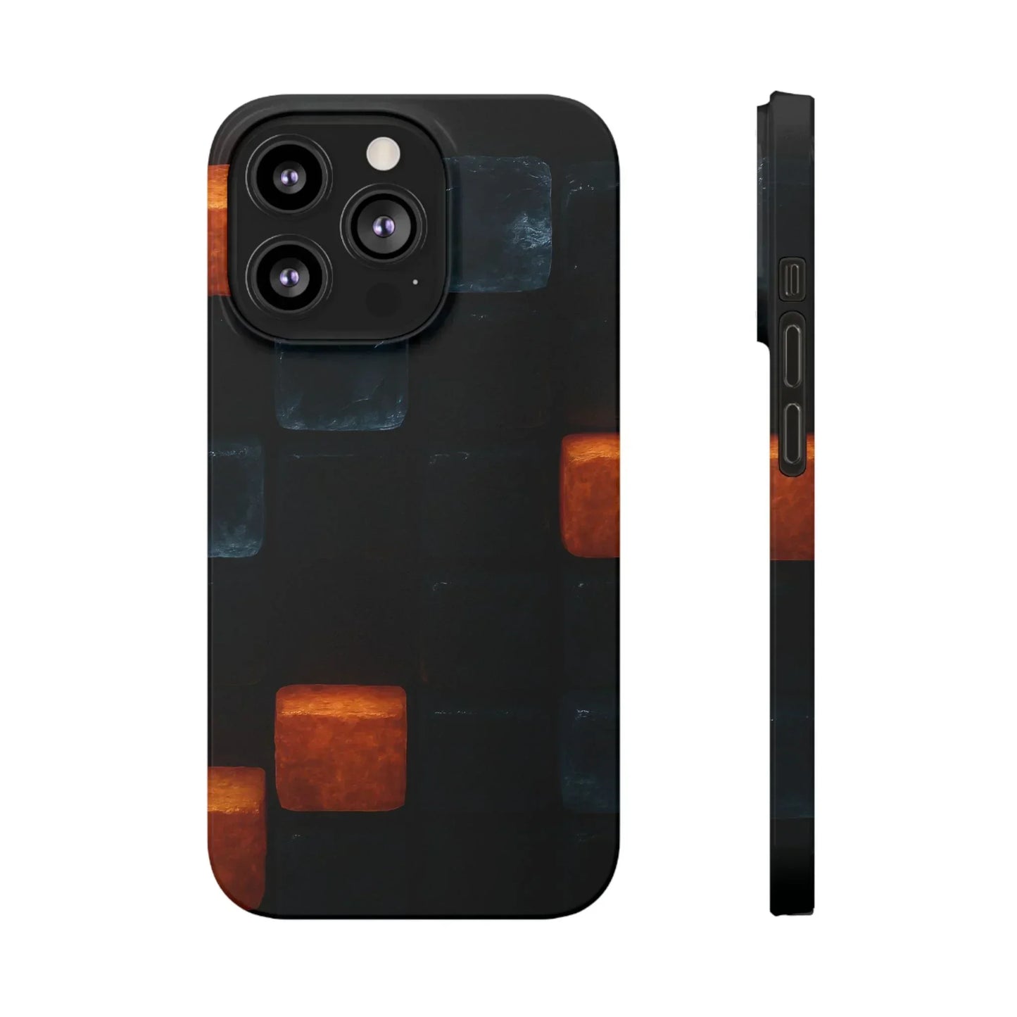 Blue Geometric Phone Case for iPhone 12-16 Models - KarArmDesign
