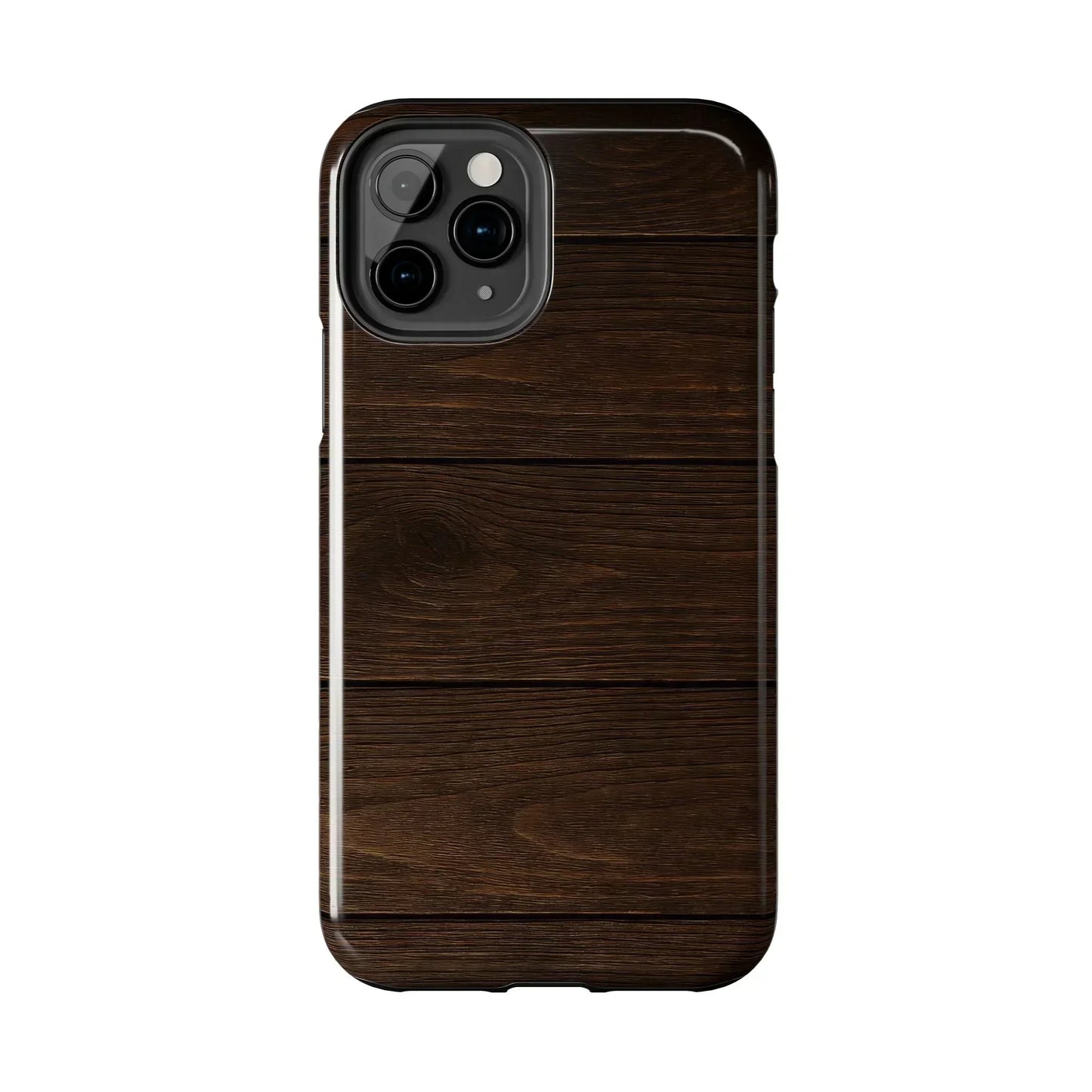 Dark Wood Grain Phone Case for iPhone and Galaxy - KarArmDesign