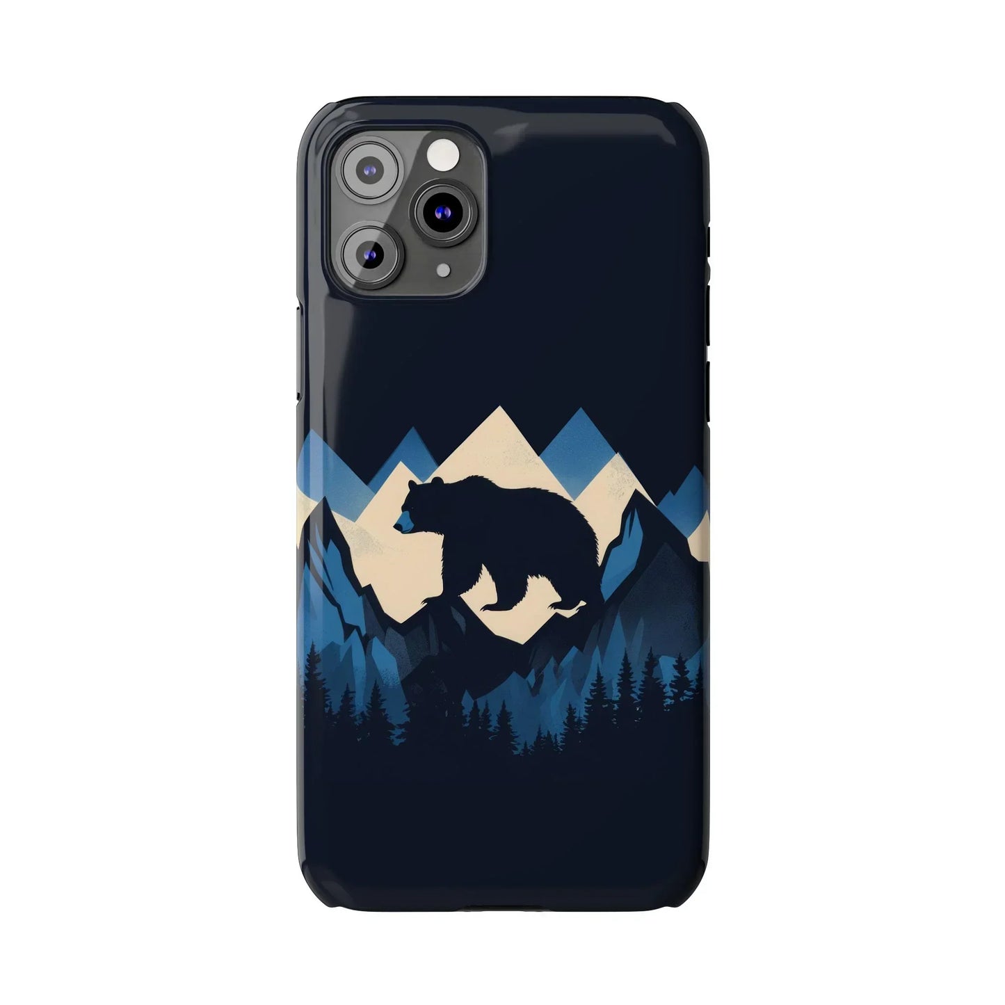 Wild Bear in the Peaks – Mountain Adventure Slim Phone Case for iPhone 7-16 Models - KarArmDesign