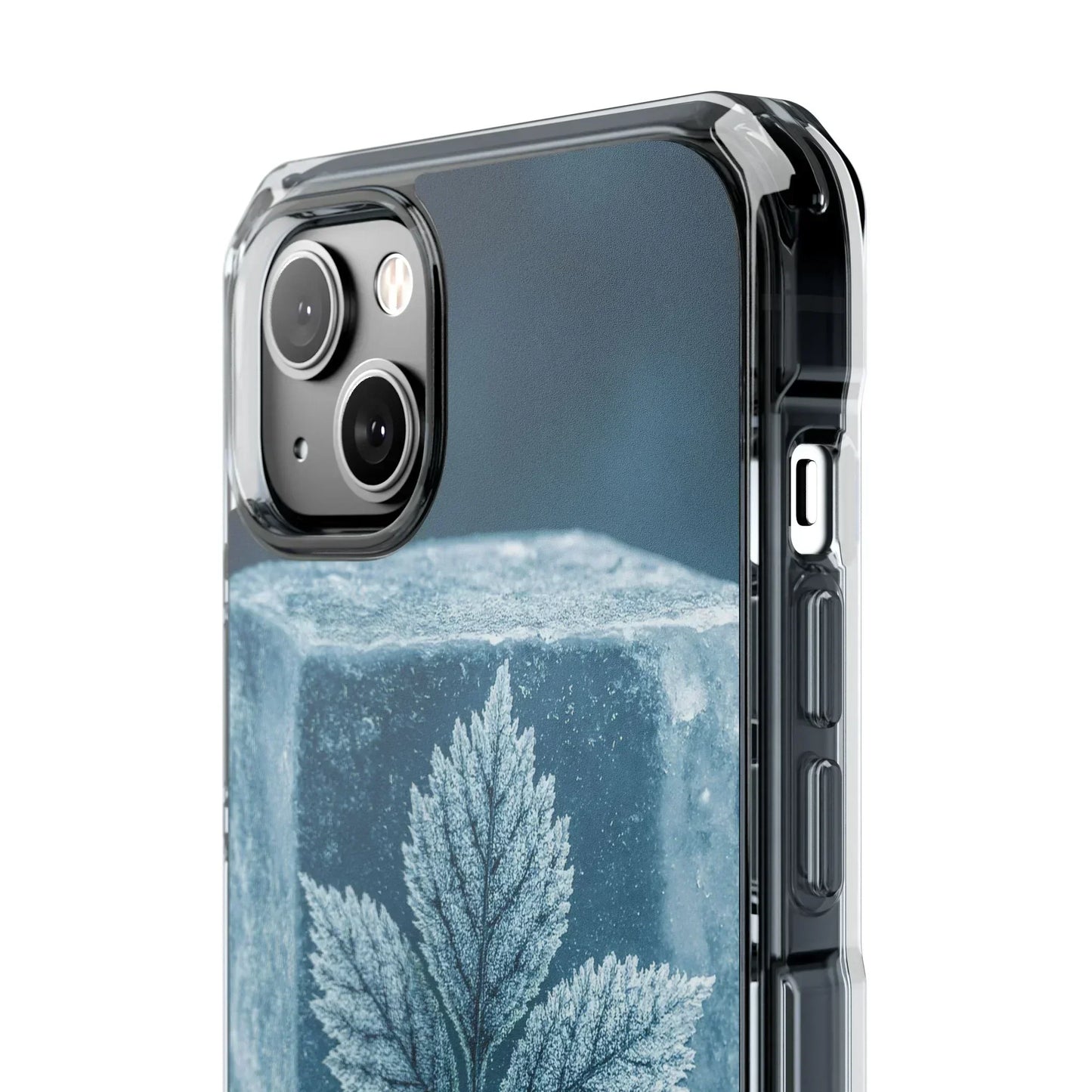 Frozen Leaf Inside Ice Cube - Phone Case for iPhone 14-16 Models - KarArmDesign