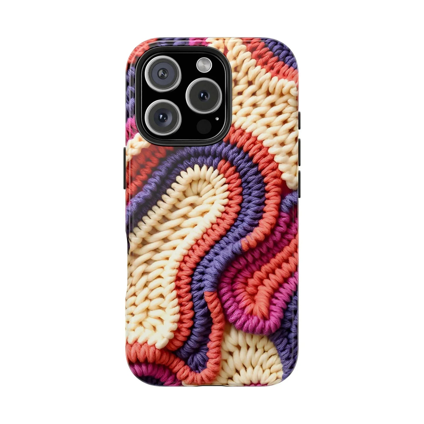 Handwoven Textile Art Phone Case for iPhone 7-16 and Galaxy S21-S24 Models - KarArmDesign
