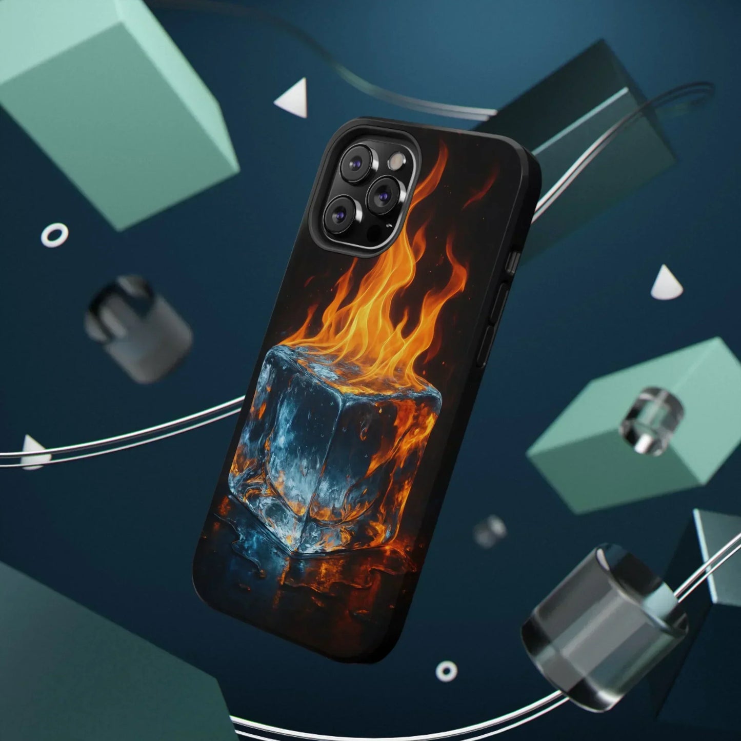 Flame Ice Phone Case for iPhone 12-16 and Samsung Galaxy S21-S22 - KarArmDesign