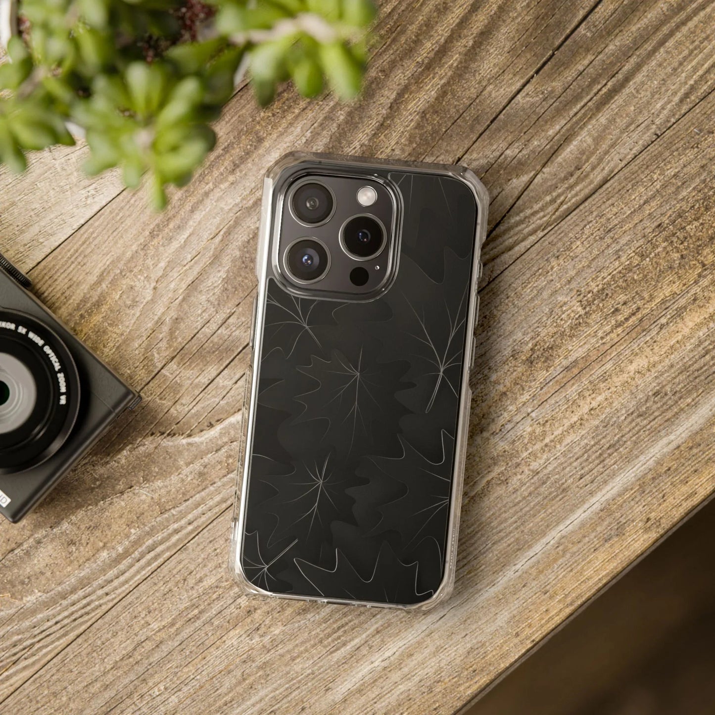 Botanical Noir Phone Case for iPhone 14-16 Models - KarArmDesign