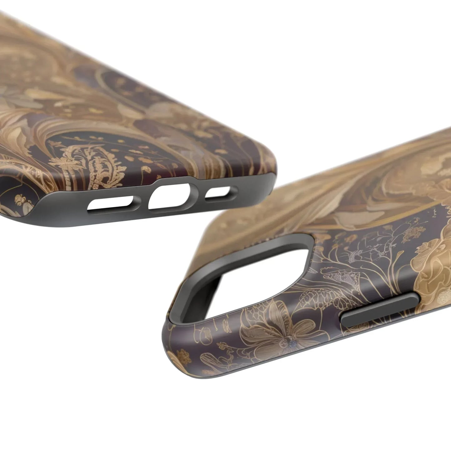 Botanical Luxury Design Impact-Resistant Phone Case for iPhone 12-16 and Galaxy S21-S22 Models - KarArmDesign