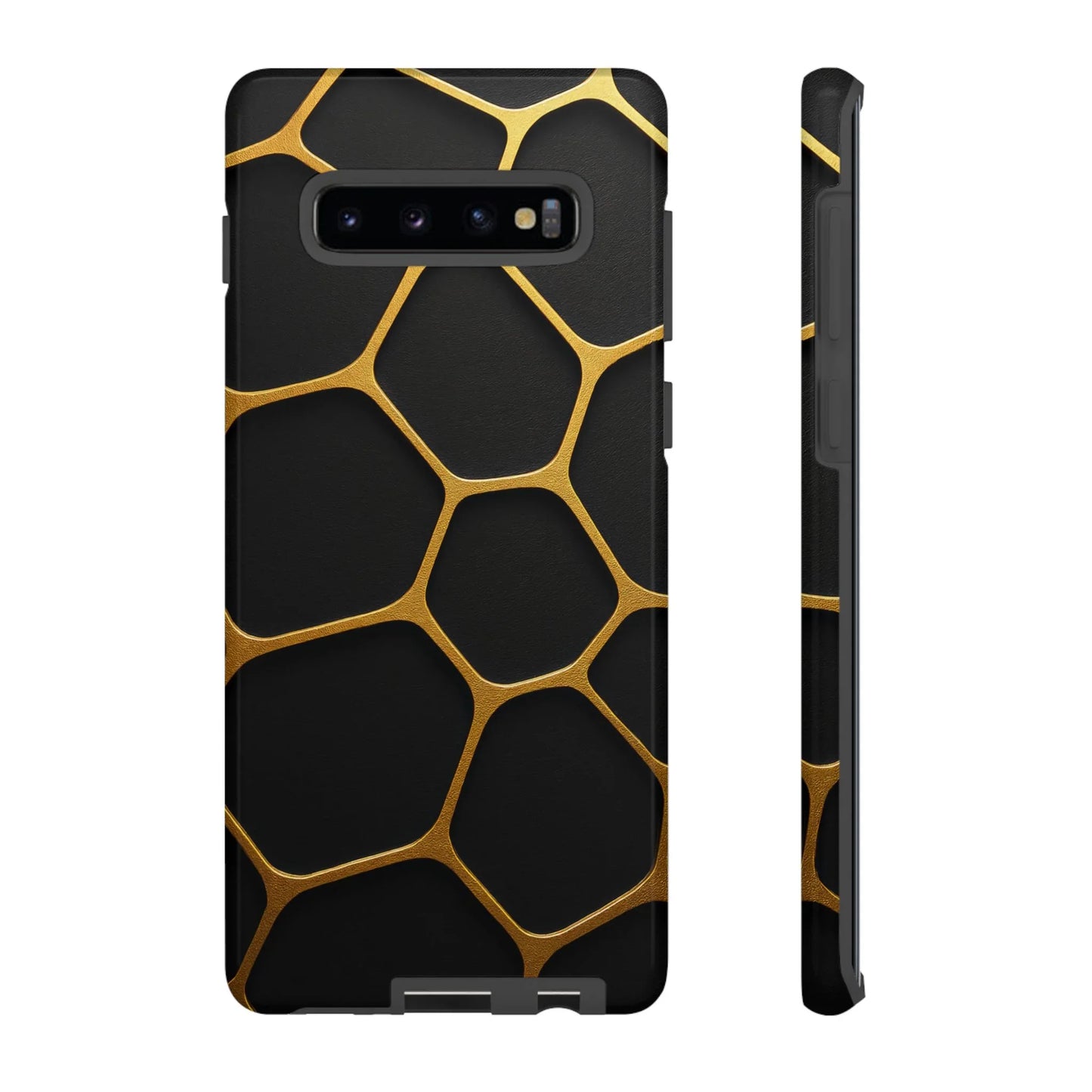 Golden Cellscape Phone Case for iPhone 8-16 and Galaxy S10-S25 Models - KarArmDesign