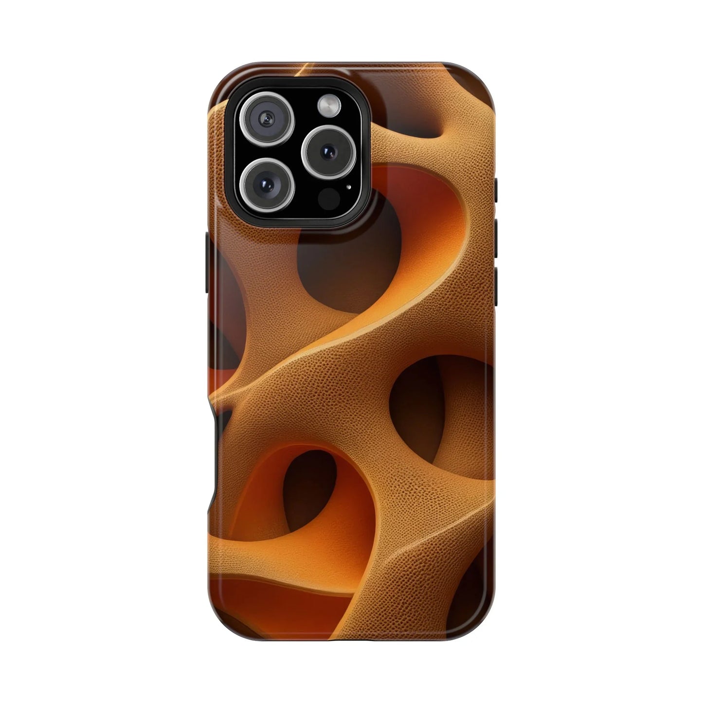 Amber Flow Phone Case for iPhone 11-17 and Samsung Galaxy S21-S22 Models - KarArmDesign