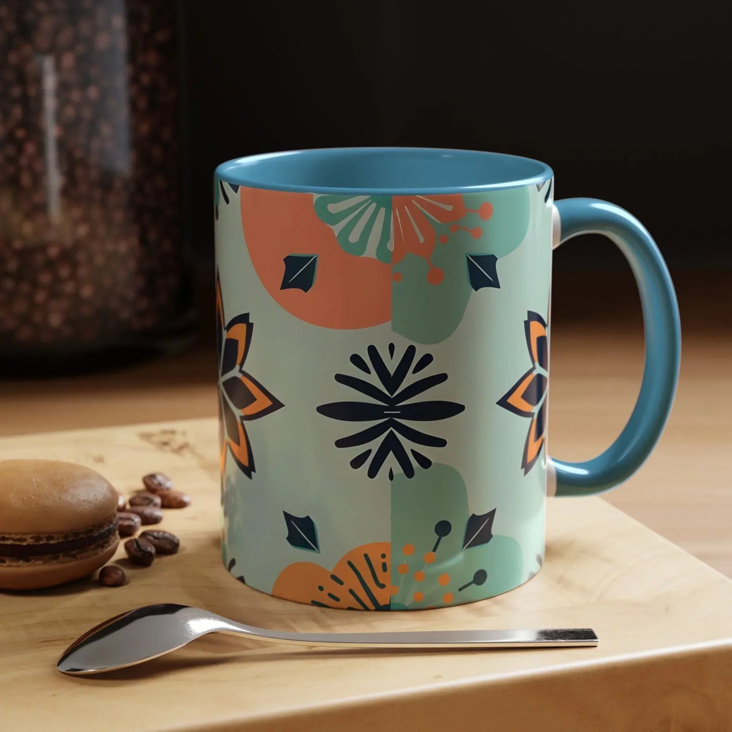 Floral Ornament Coffee Mug – 11oz - KarArmDesign