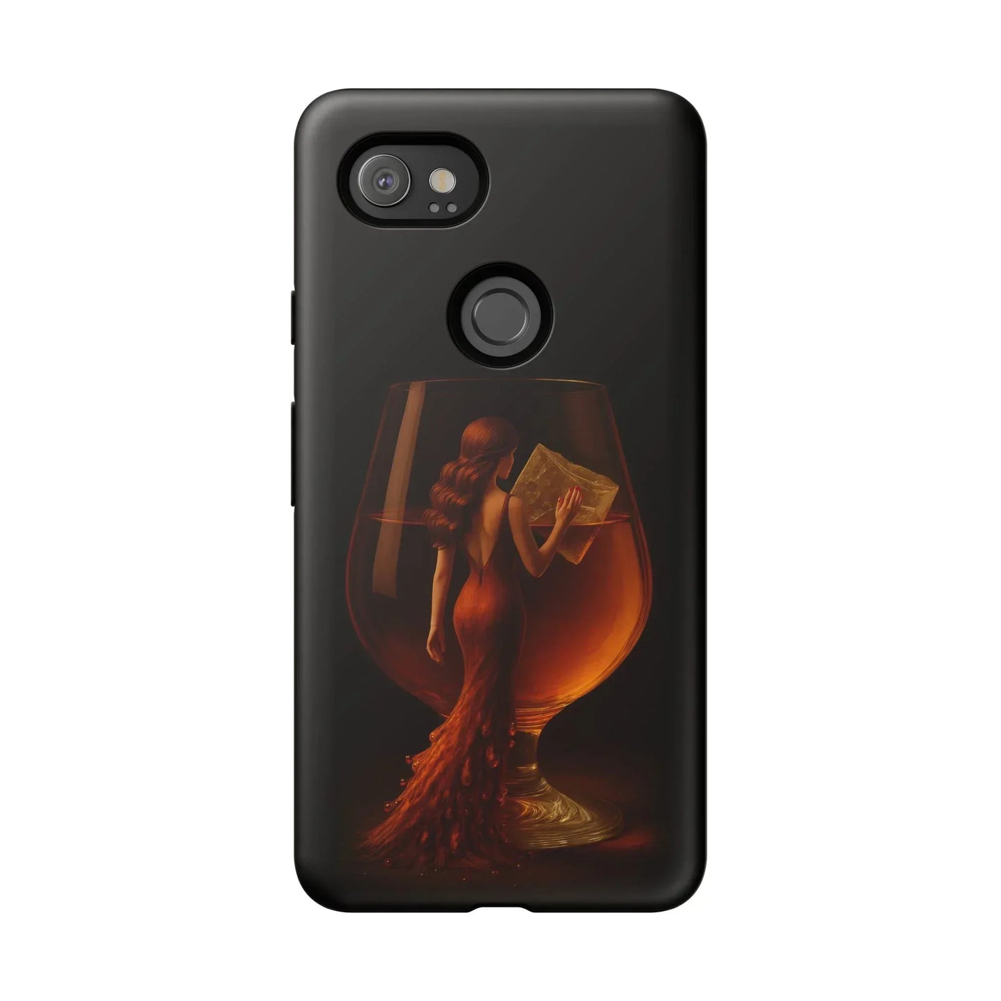 Elegant Midnight Lady Phone Case for iPhone 8-16 and Google Pixel up to 9 Models - KarArmDesign