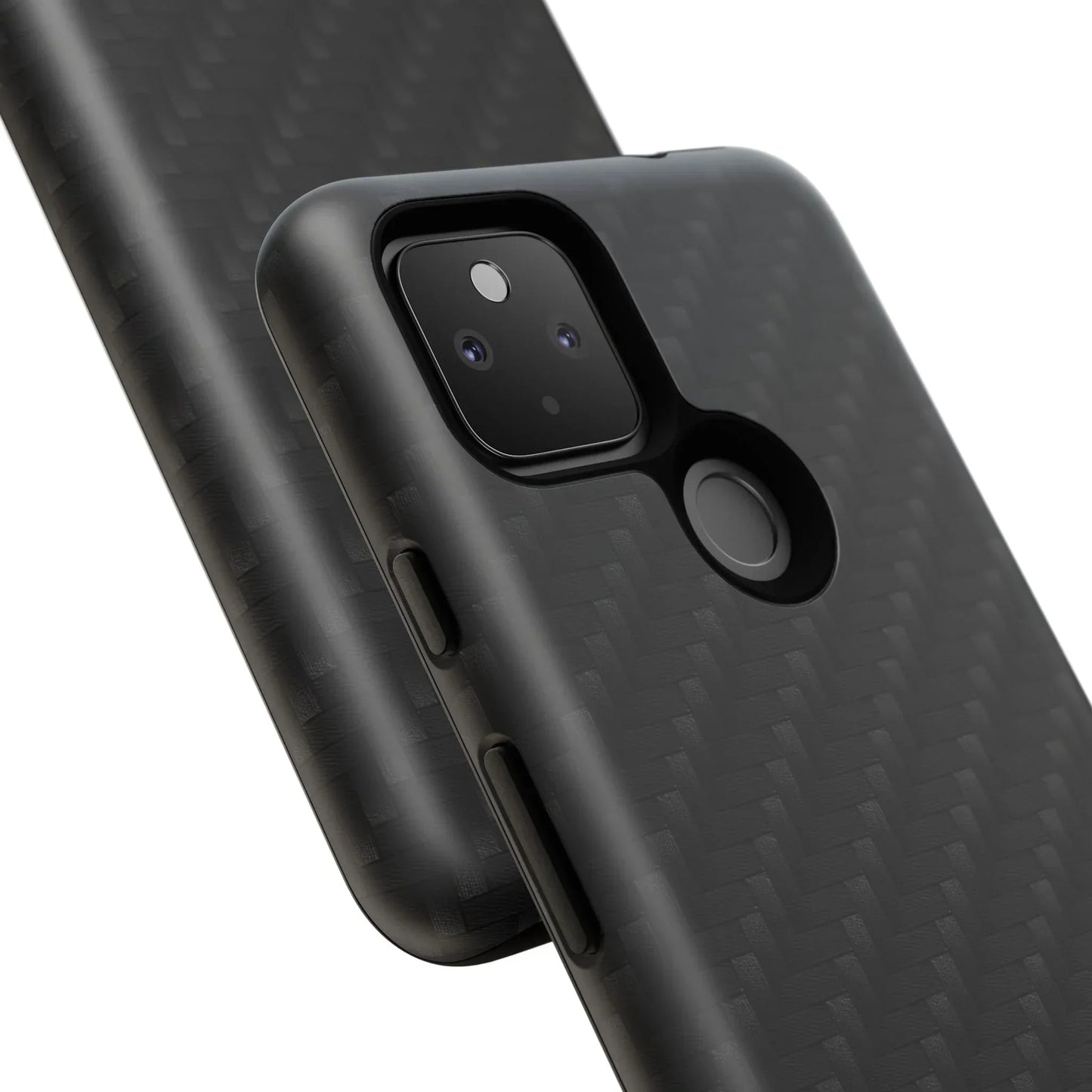 Black Carbon Phone Case Tough Case for iPhone 8-16 and Google Pixel up to 9 Models - KarArmDesign