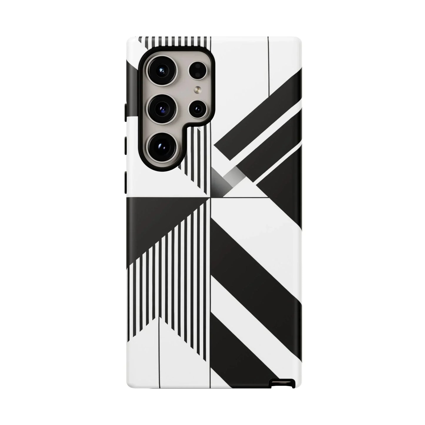 Monochrome Tough Phone Case for iPhone 11-16 and Samsung Galaxy S10–S25 Models - KarArmDesign