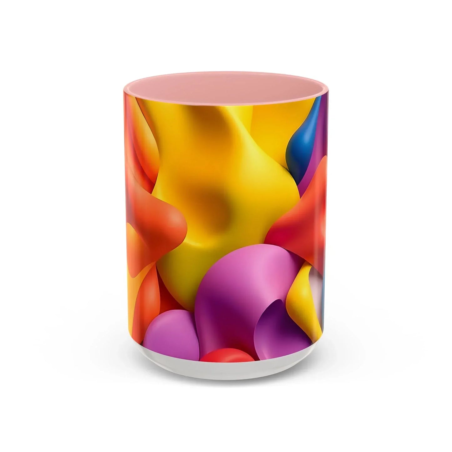 Bold Geometric Accent Coffee Ceramic Mug - KarArmDesign