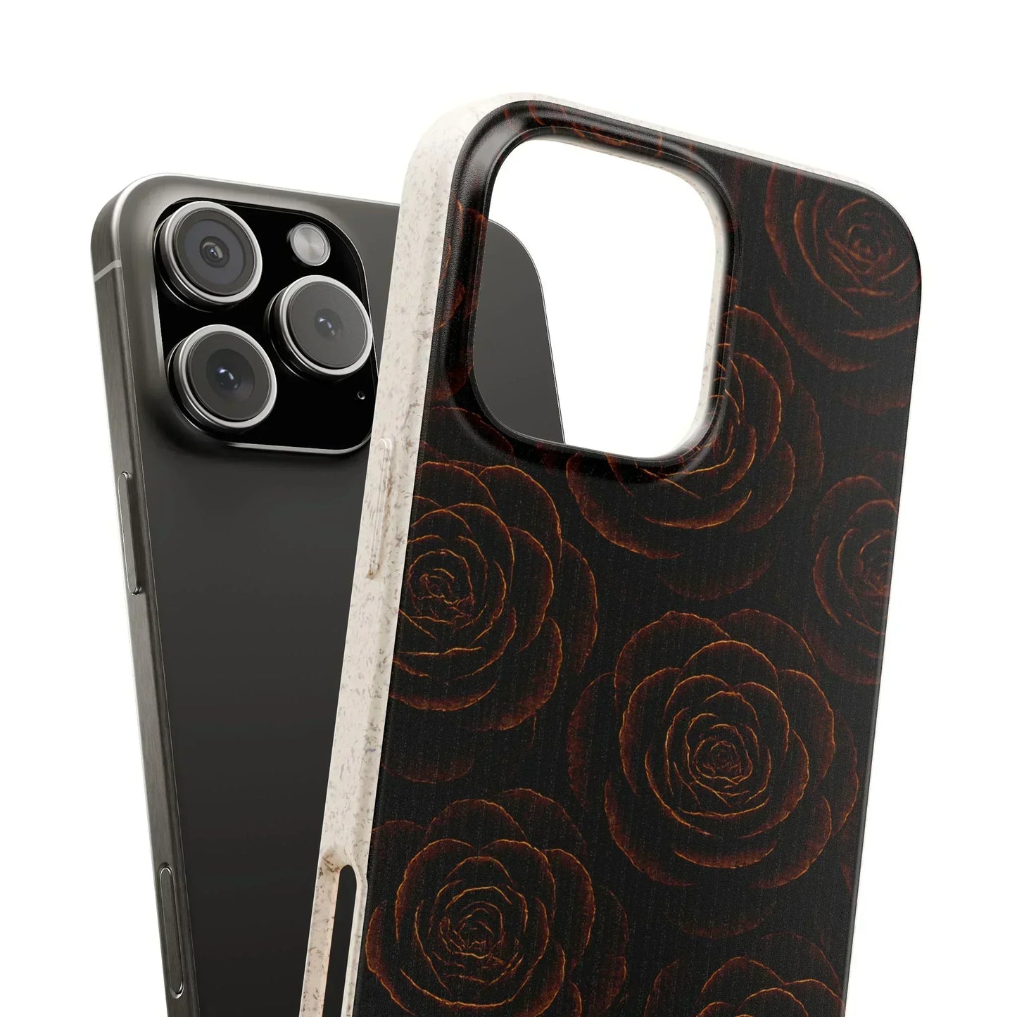Wooden Roses Phone Case for iPhone 11-16 and Samsung Galaxy S20-S22 Models - KarArmDesign