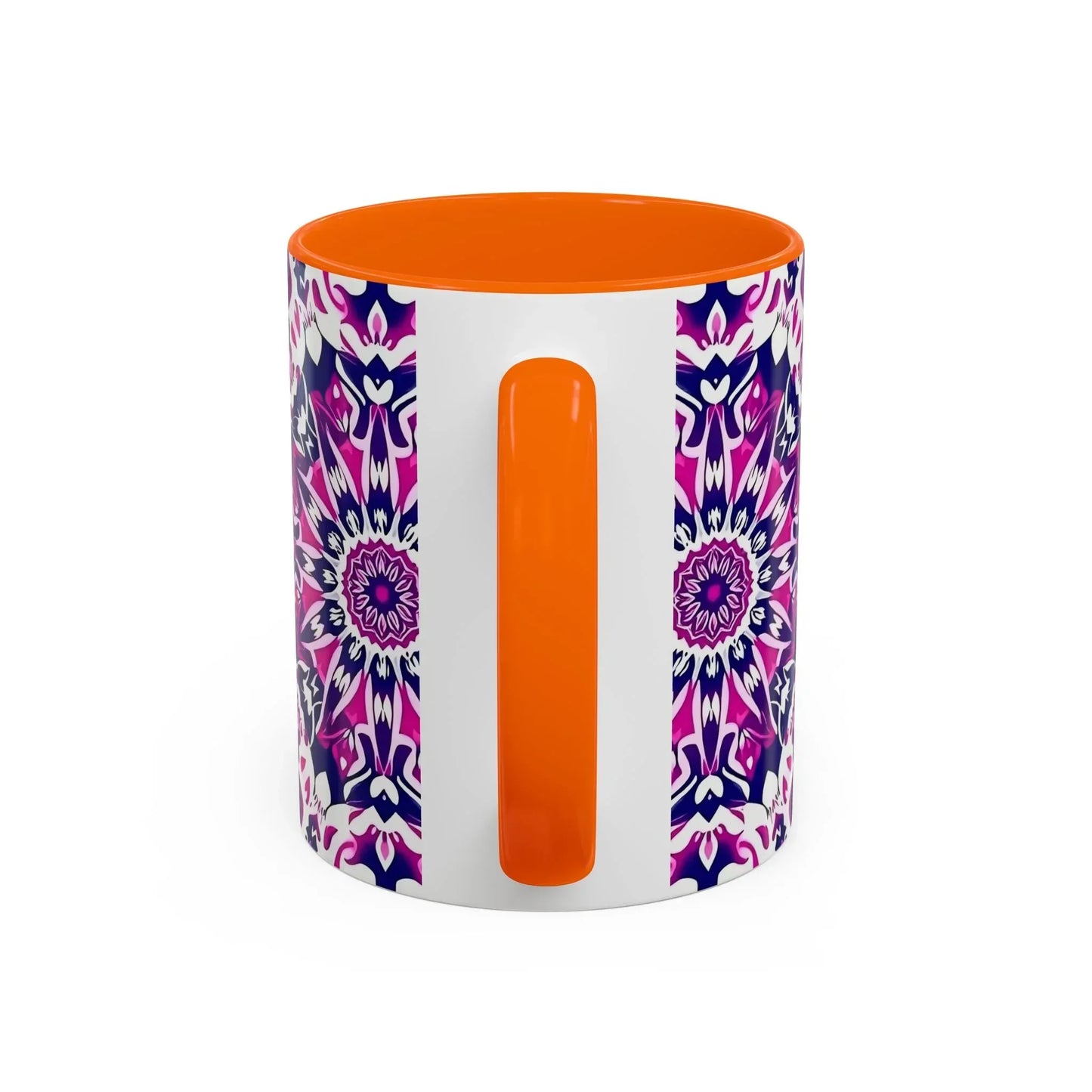 Vibrant Mandala Burst Ceramic Coffee Mug -11 & 15oz - KarArmDesign