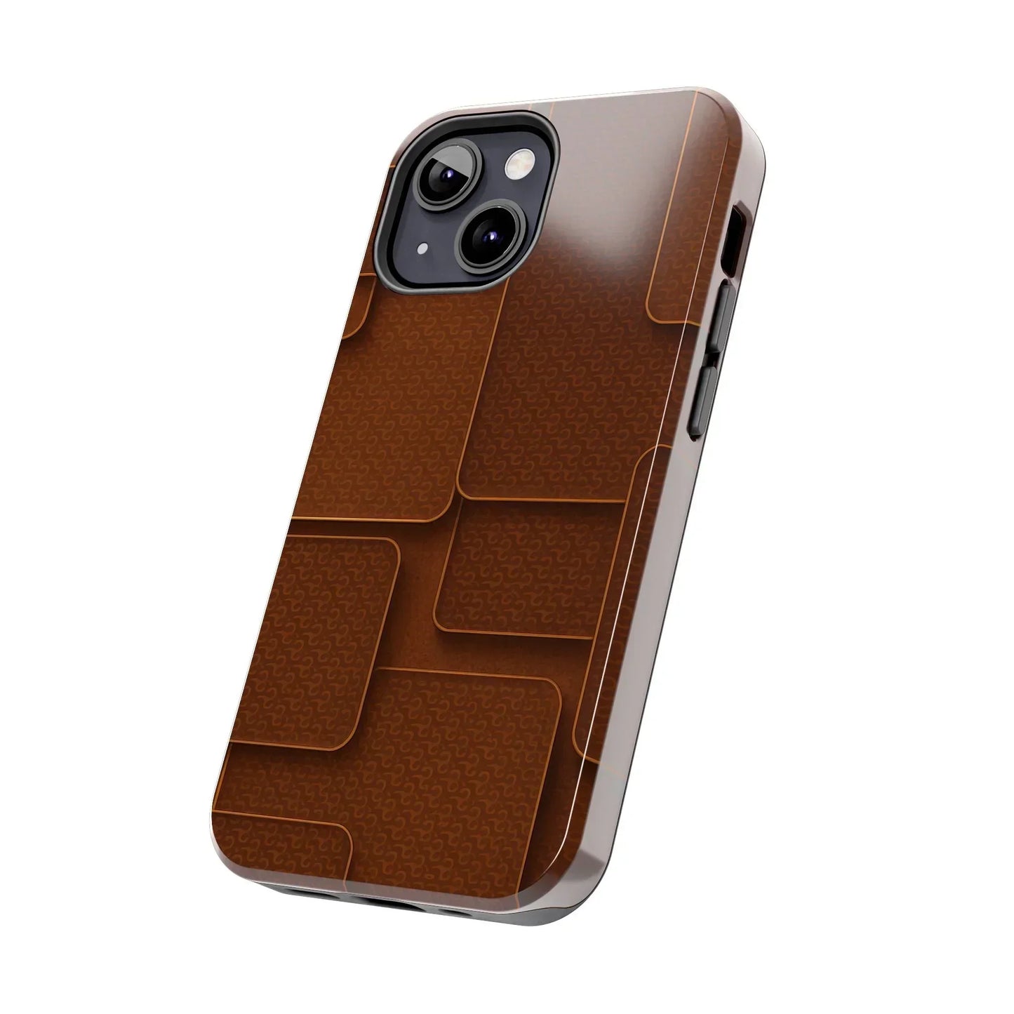 Textured Brown Phone Case for iPhone 7-16 and Samsung Galaxy S21-S24 Models - KarArmDesign