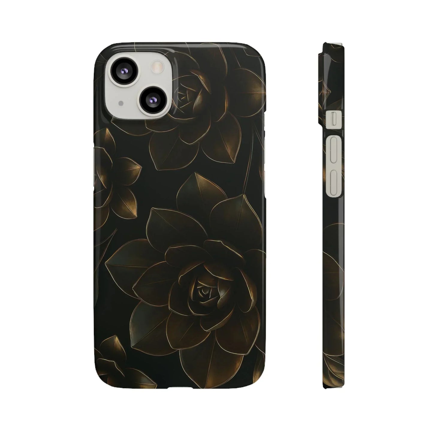 Metal Flower Phone Case for iPhone 7-16 and Galaxy S10-S24 Models - KarArmDesign