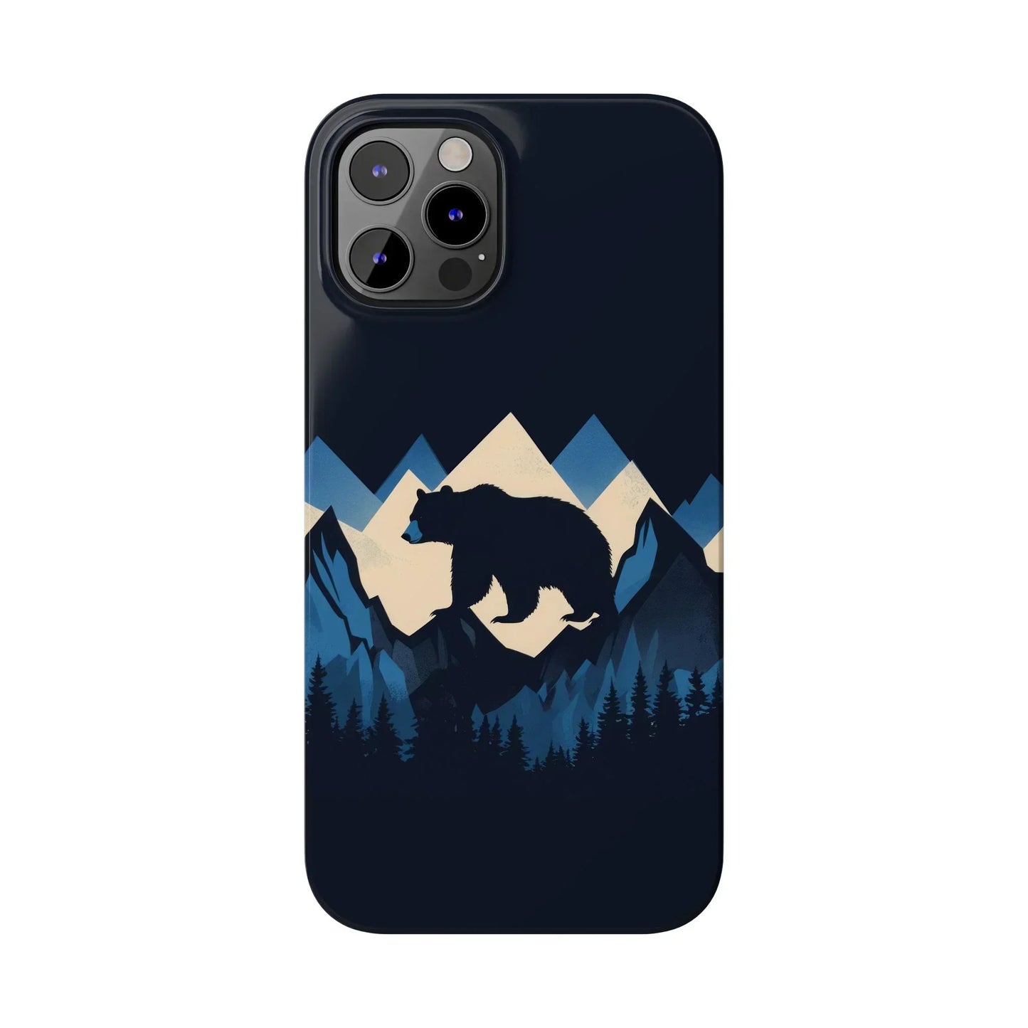 Wild Bear in the Peaks – Mountain Adventure Slim Phone Case for iPhone 7-16 Models - KarArmDesign