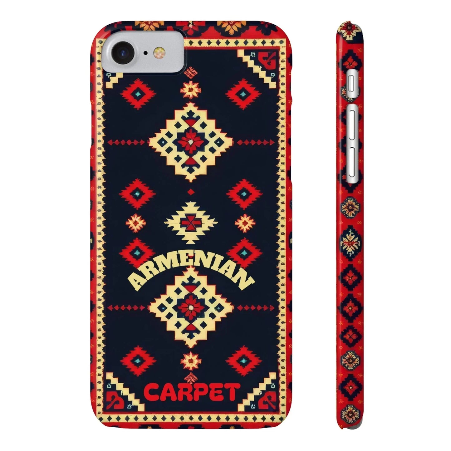 Armenian Carpet Pattern Traditional Ethnic Design Phone Case for iPhone 7-16 Models - KarArmDesign