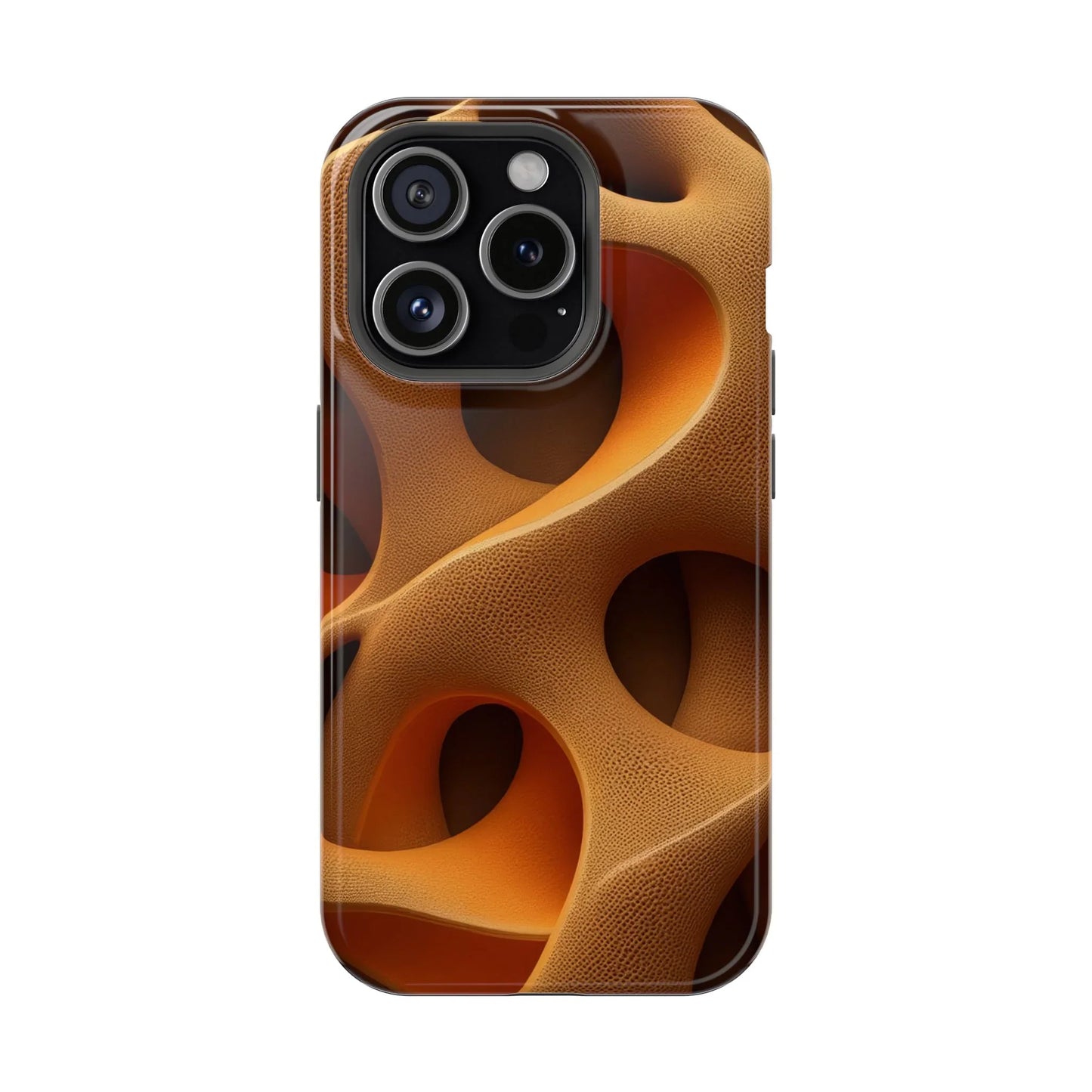 Amber Flow Phone Case for iPhone 11-17 and Samsung Galaxy S21-S22 Models - KarArmDesign