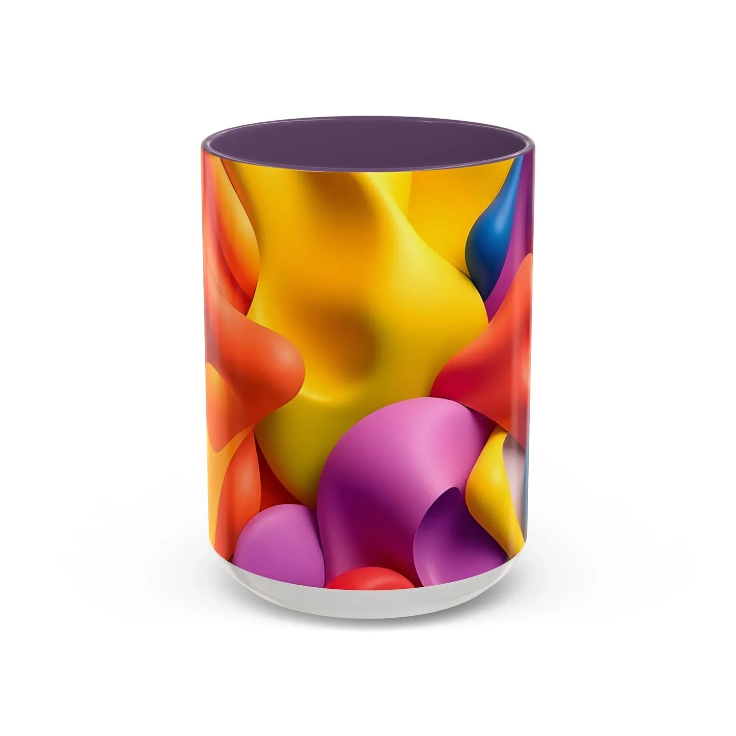 Bold Geometric Accent Coffee Ceramic Mug - KarArmDesign