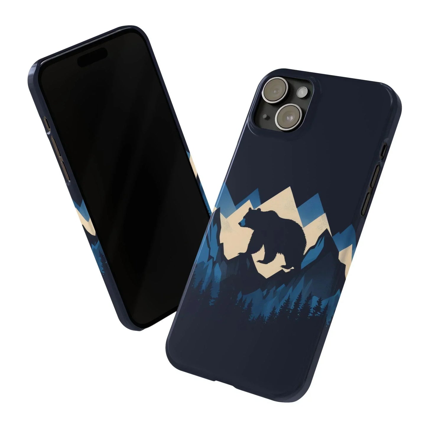 Wild Bear in the Peaks – Mountain Adventure Slim Phone Case for iPhone 7-16 Models - KarArmDesign