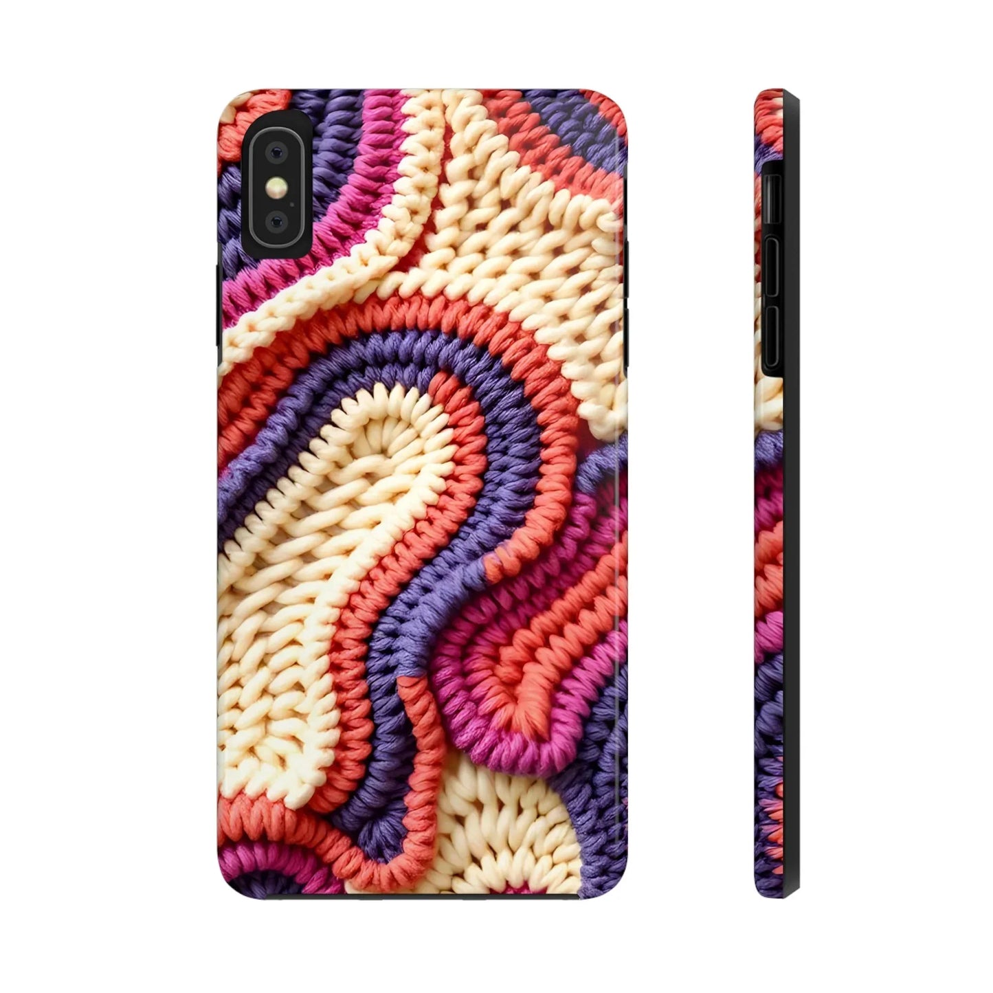 Handwoven Textile Art Phone Case for iPhone 7-16 and Galaxy S21-S24 Models - KarArmDesign
