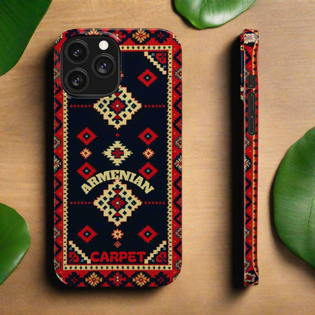 Armenian Carpet Pattern Traditional Ethnic Design Phone Case for iPhone 7-16 Models - KarArmDesign