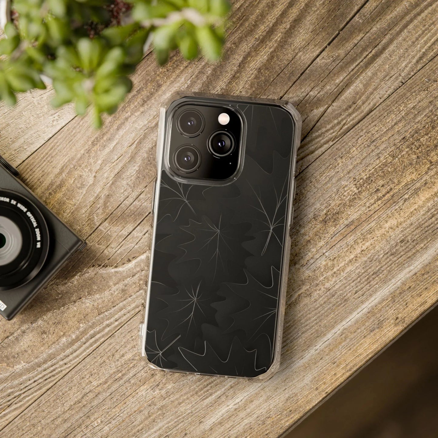 Botanical Noir Phone Case for iPhone 14-16 Models - KarArmDesign