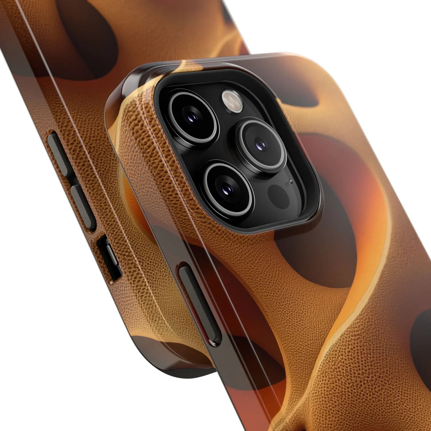 Amber Flow Phone Case for iPhone 11-17 and Samsung Galaxy S21-S22 Models - KarArmDesign