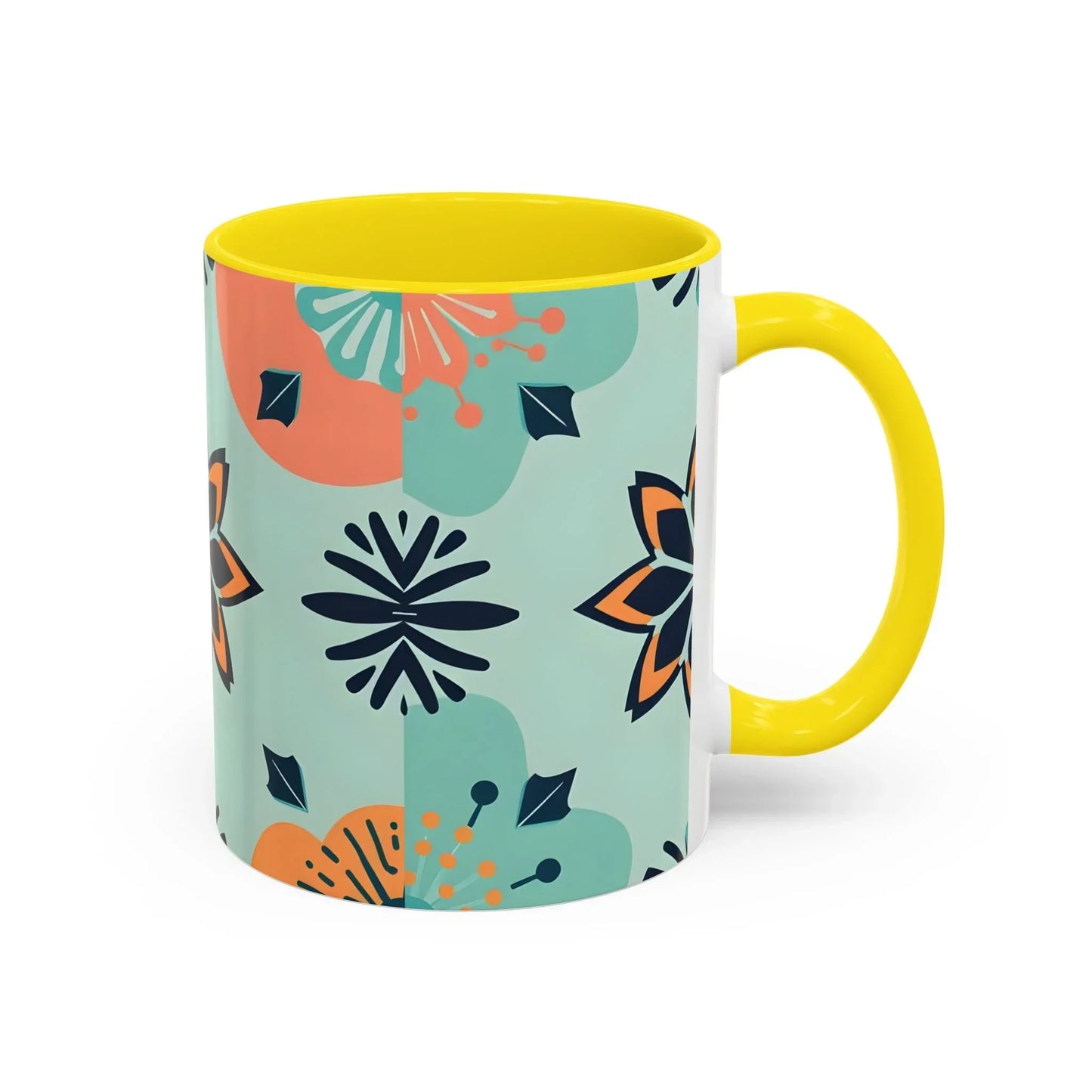 Floral Ornament Coffee Mug – 11oz - KarArmDesign