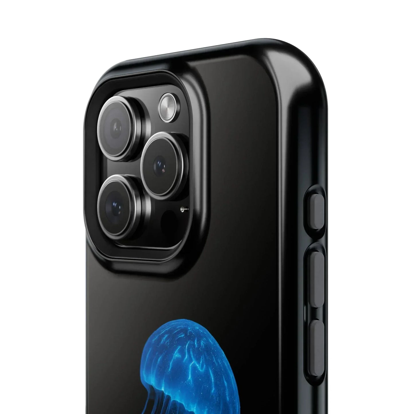 Blue Jellyfish Phone Case for iPhone 12-16 and Samsung Galaxy S21-S22 Models - KarArmDesign