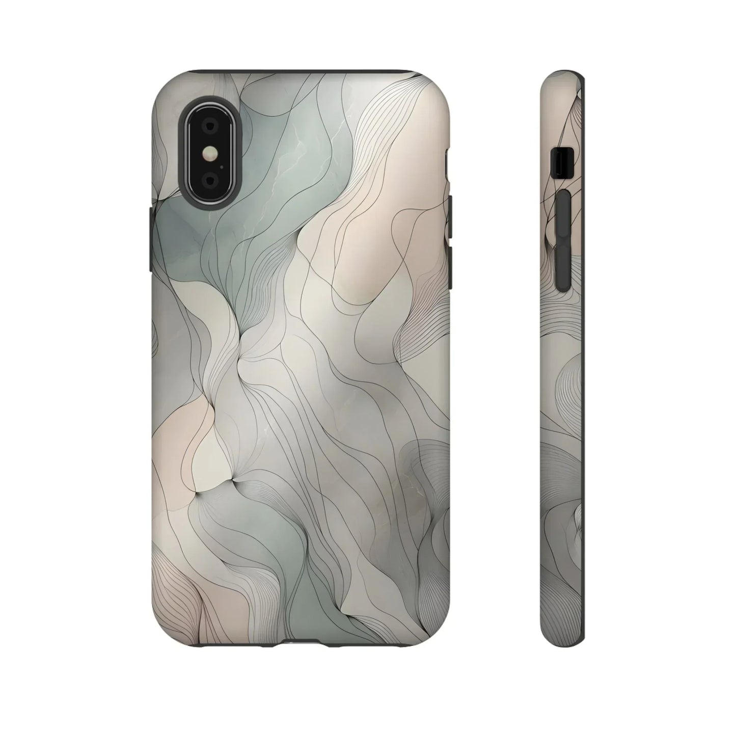 Pastel Wave Phone Case – Minimalist Design for iPhone & Pixel - KarArmDesign