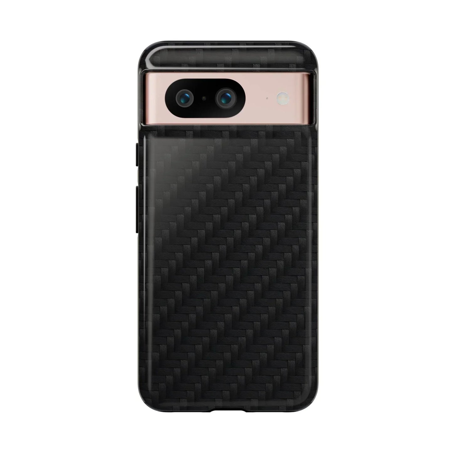 Black Carbon Phone Case Tough Case for iPhone 8-16 and Google Pixel up to 9 Models - KarArmDesign