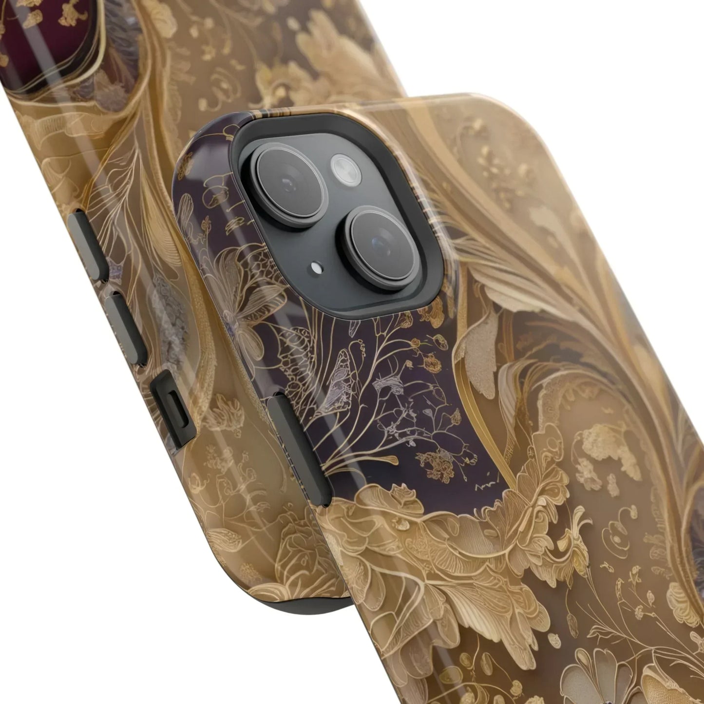 Botanical Luxury Design Impact-Resistant Phone Case for iPhone 12-16 and Galaxy S21-S22 Models - KarArmDesign