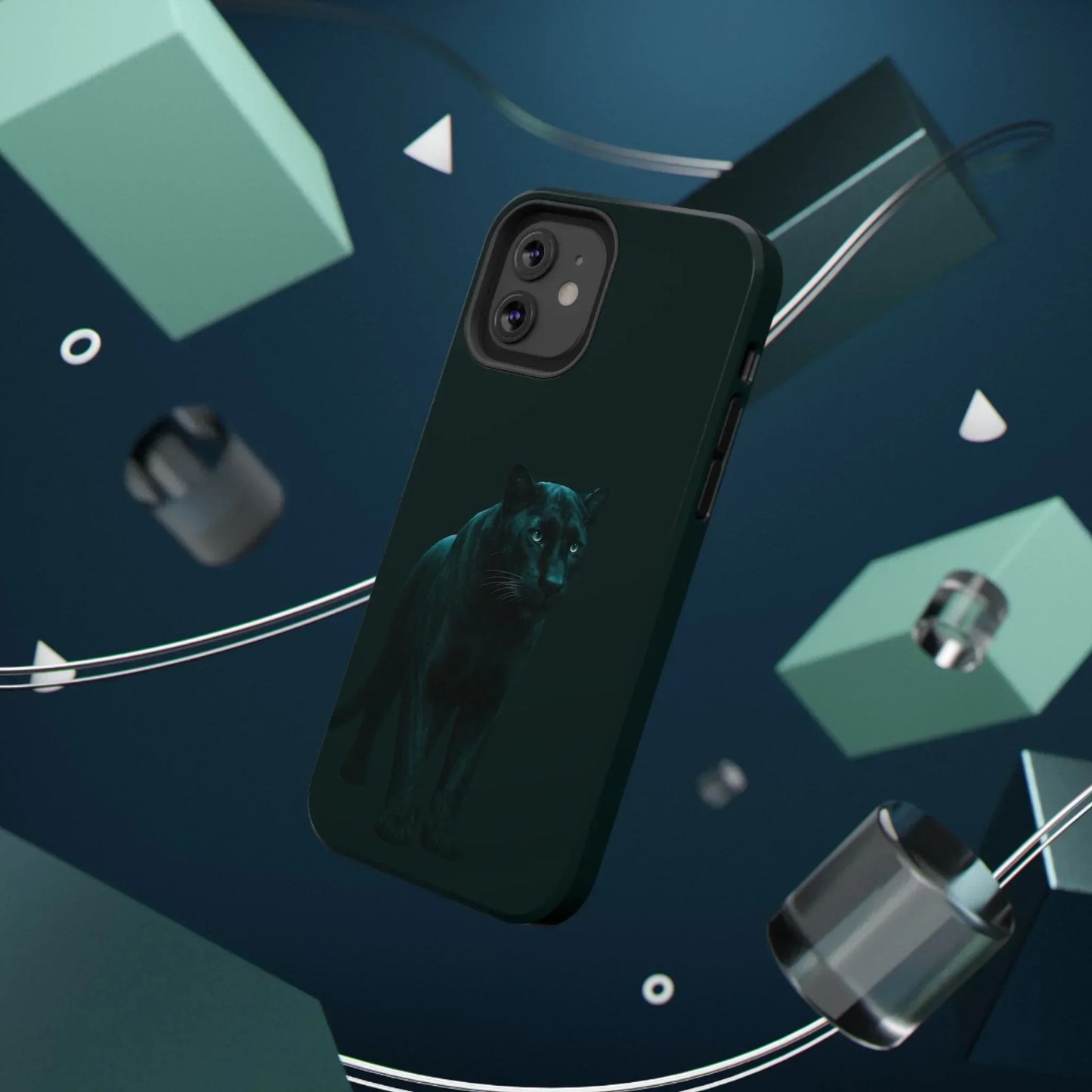Black Panther Phone Case for iPhone 12-16 and Samsung Galaxy S21-S22 Models - KarArmDesign
