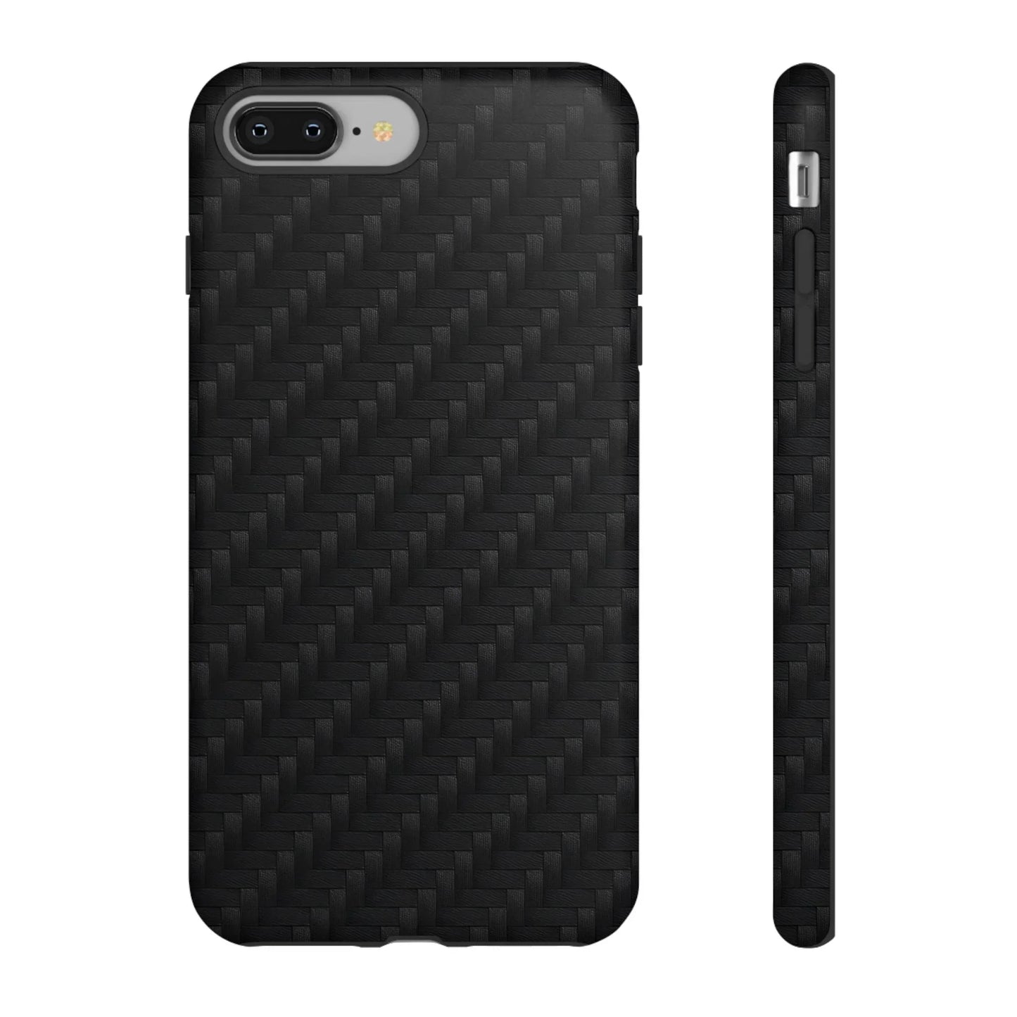 Black Carbon Phone Case Tough Case for iPhone 8-16 and Google Pixel up to 9 Models - KarArmDesign