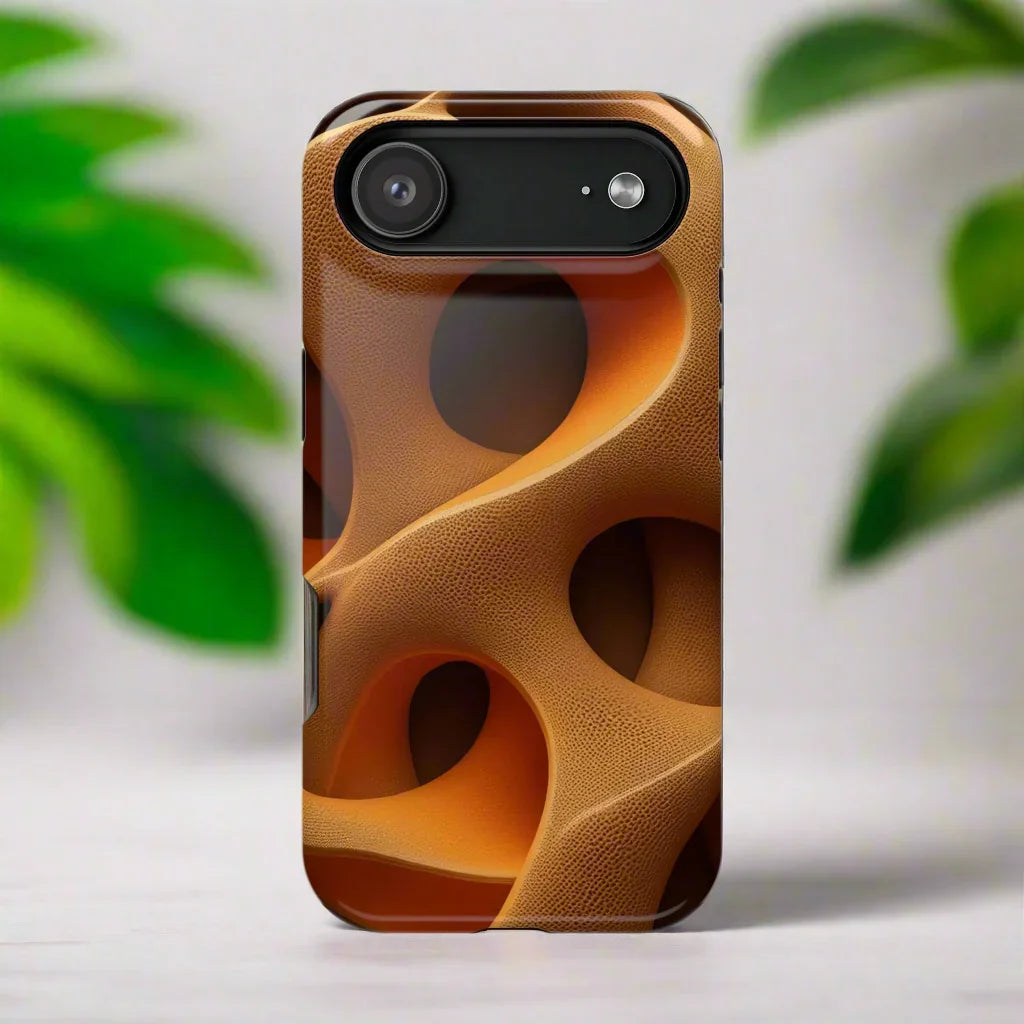 Amber Flow Phone Case for iPhone 11-17 and Samsung Galaxy S21-S22 Models - KarArmDesign