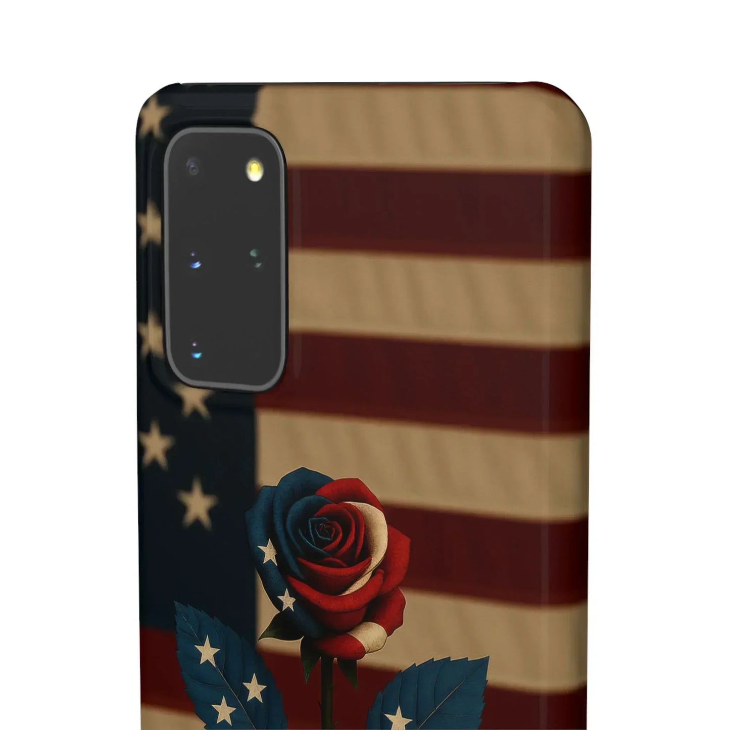 American Rose Flag Phone Case for iPhone 7-16 and Samsung Galaxy S10-S24 Models - KarArmDesign