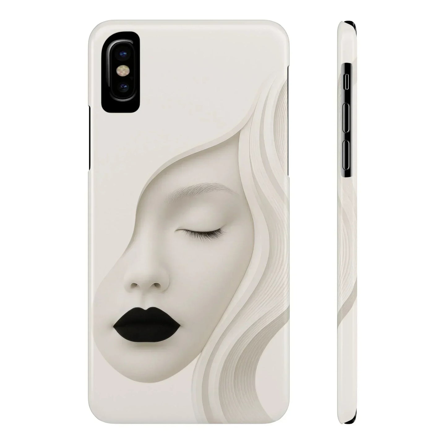 Minimalist Face Phone Case for iPhone 7-16 Models - KarArmDesign