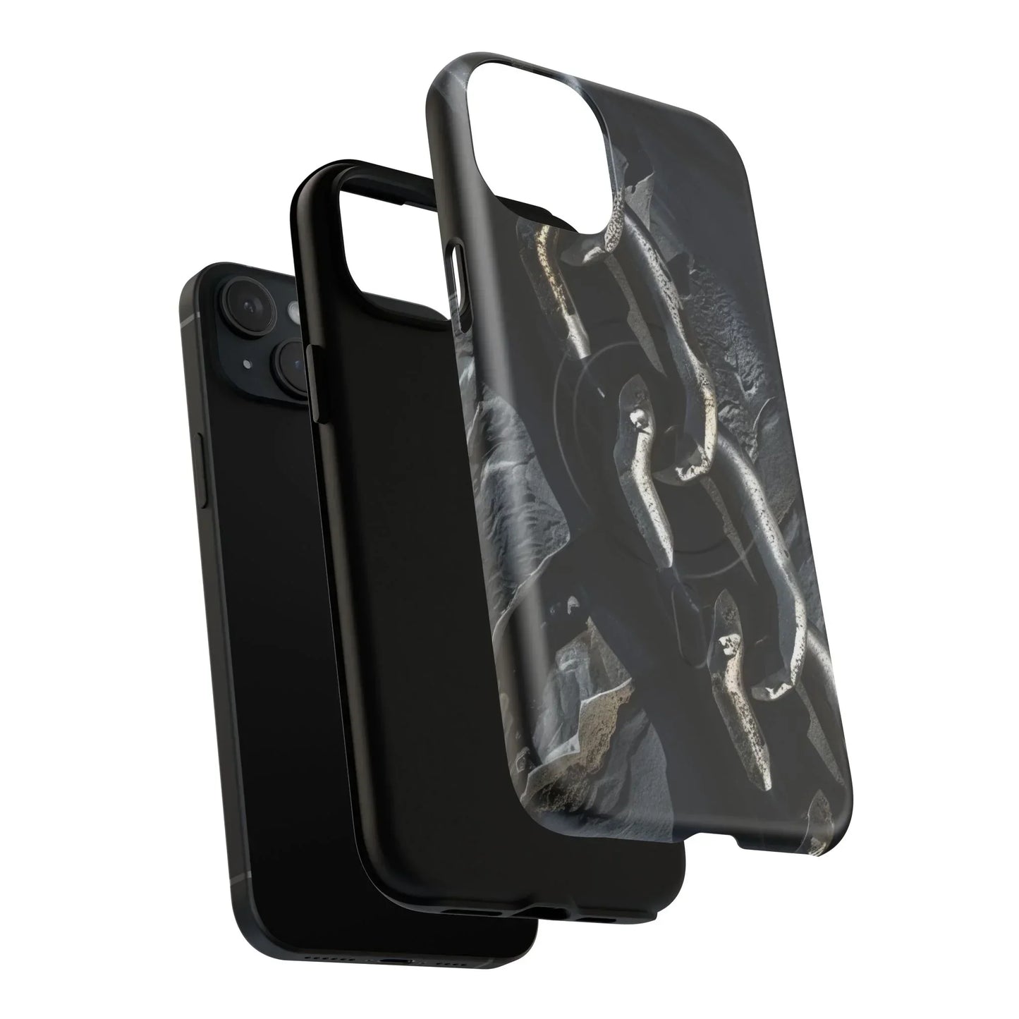 “Iron Chain” Tough Magnetic Phone Case for iPhone 14-16 Models - KarArmDesign