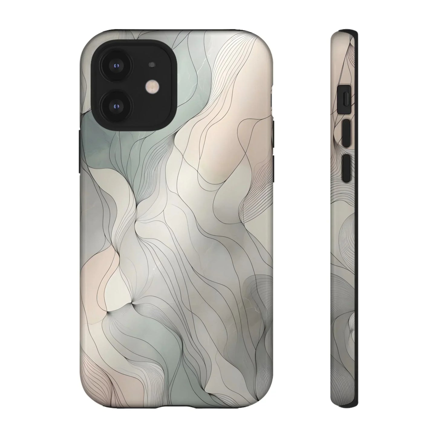 Pastel Wave Phone Case – Minimalist Design for iPhone & Pixel - KarArmDesign