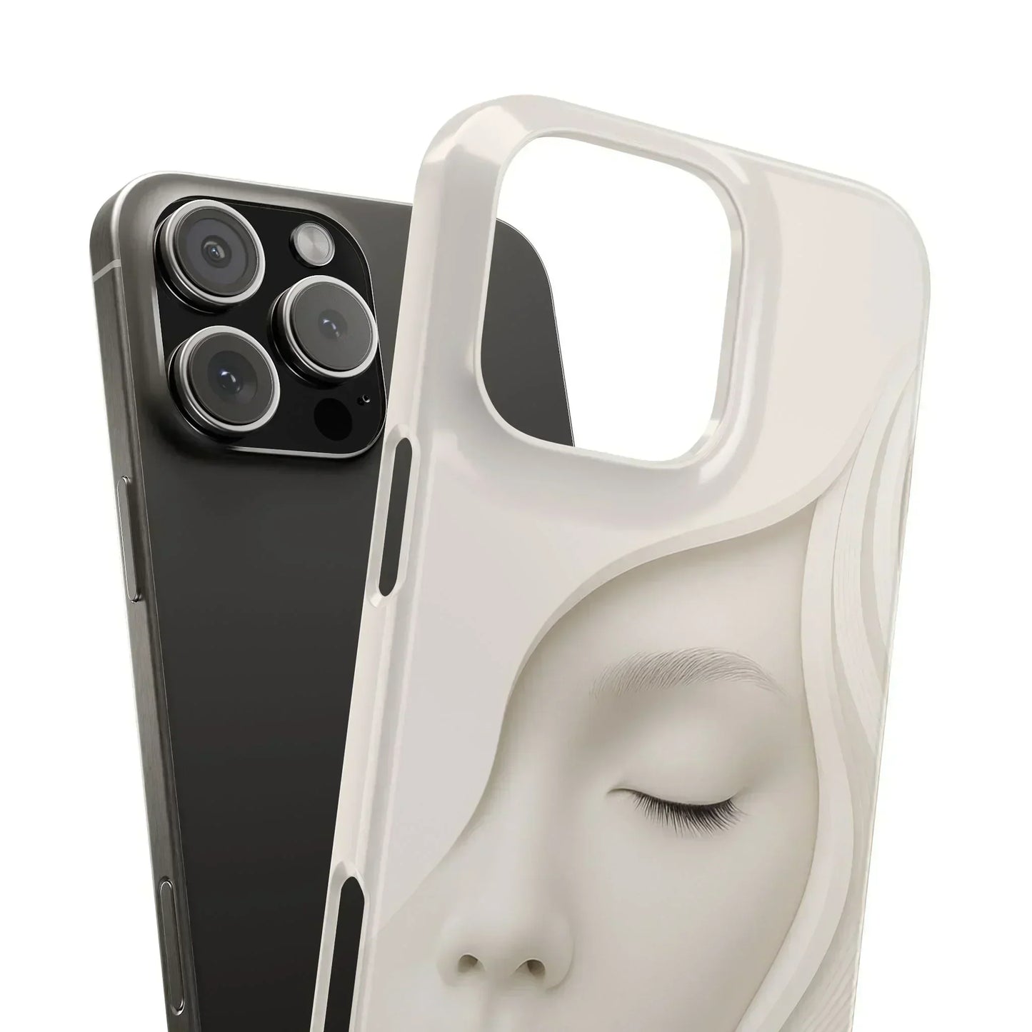 Minimalist Face Phone Case for iPhone 7-16 Models - KarArmDesign
