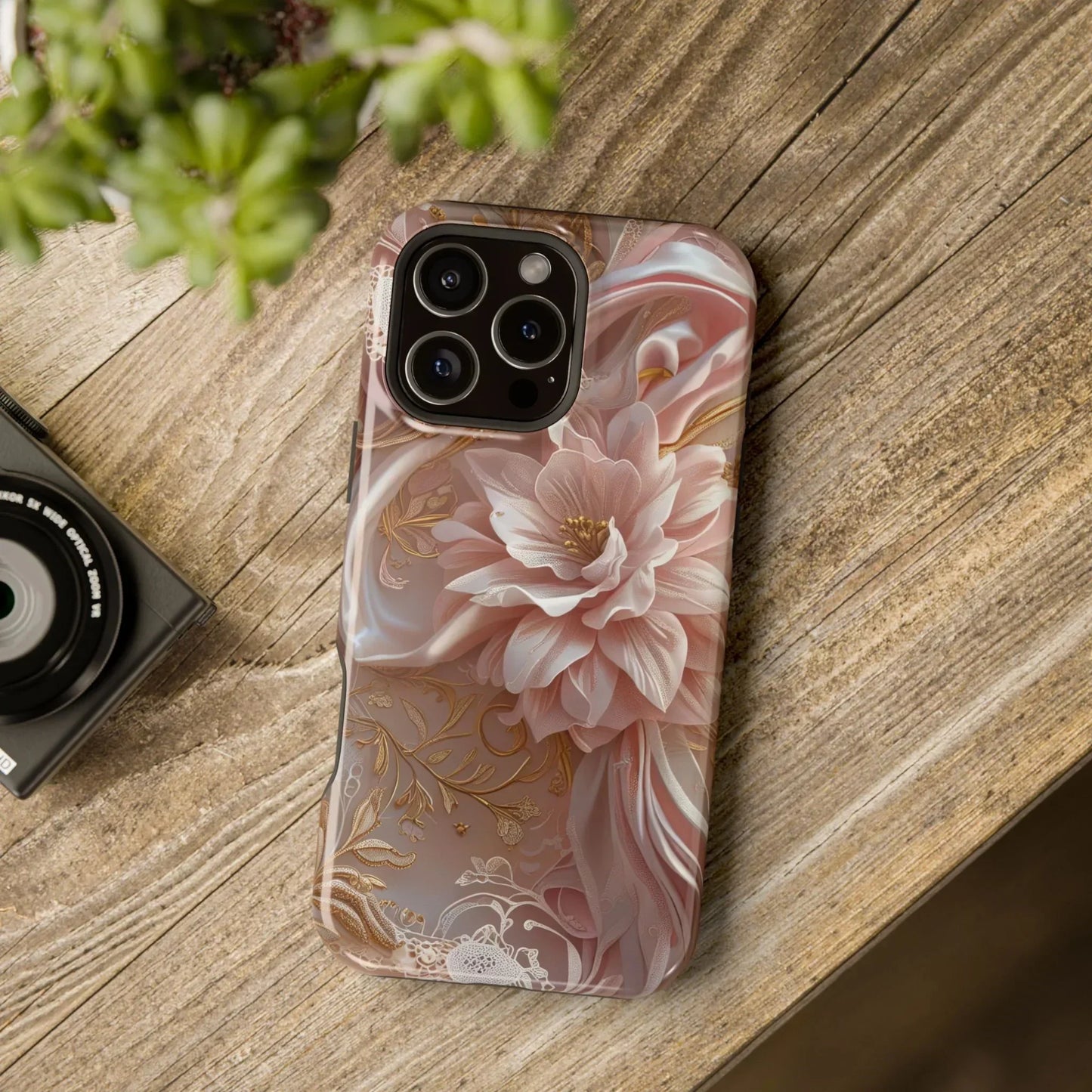 Elegant Floral Impact-Resistant Phone Case for iPhone 12-16 and Samsung Galaxy S21-S22 Models - KarArmDesign